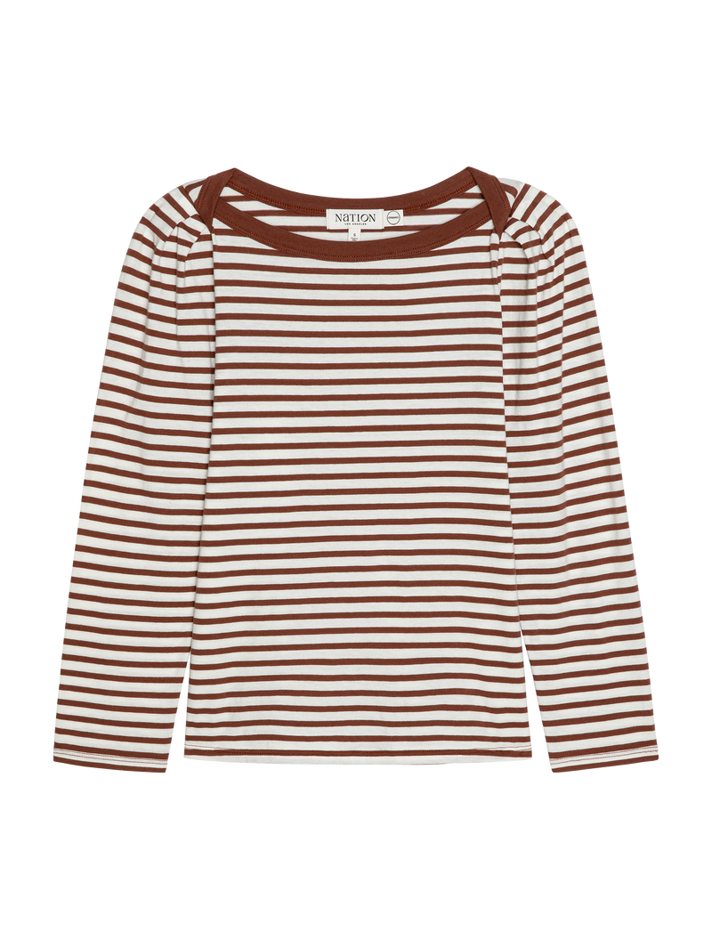 Nation Los Angeles Amelie Envelope Neck Top