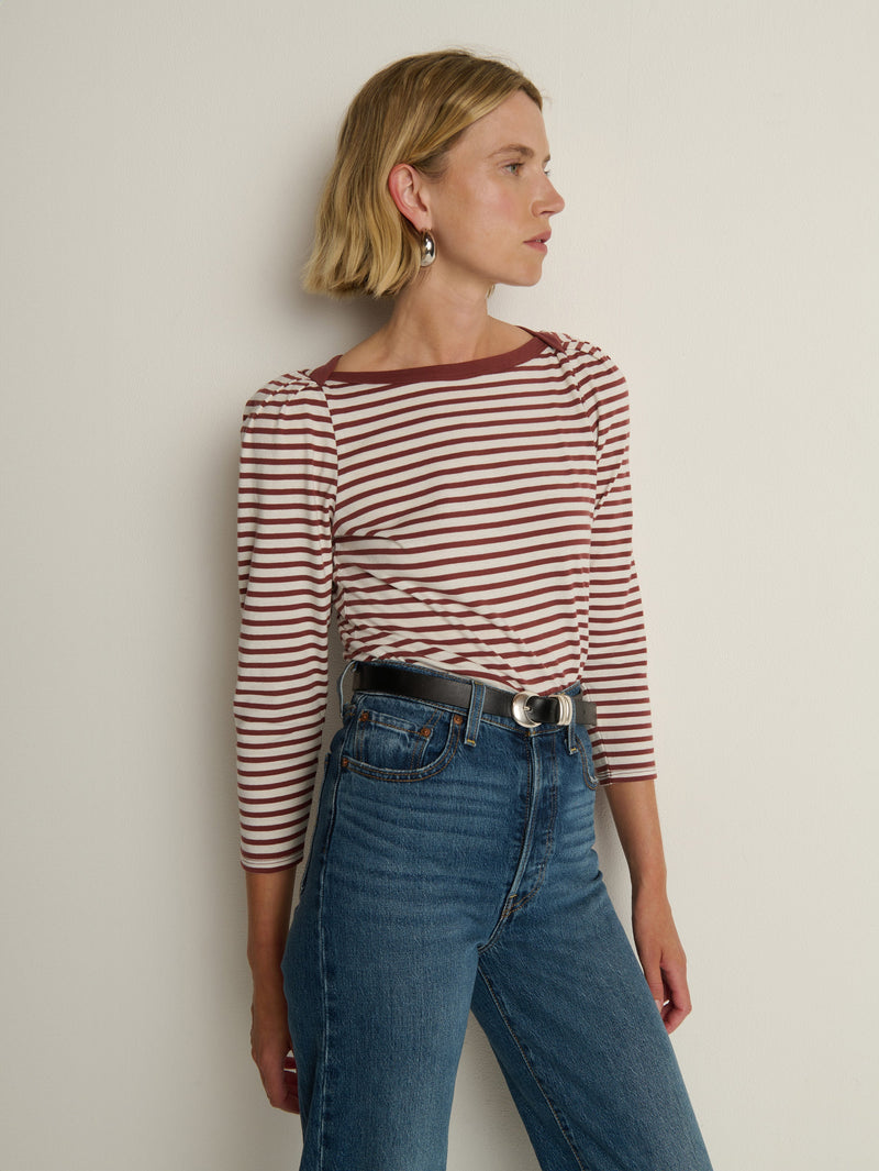 Nation Los Angeles Amelie Envelope Neck Top