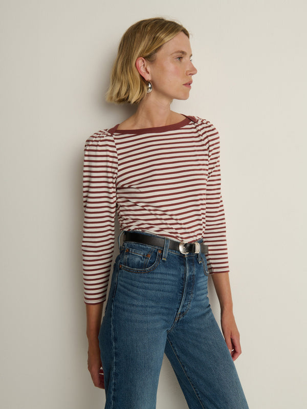 Nation Los Angeles Amelie Envelope Neck Top