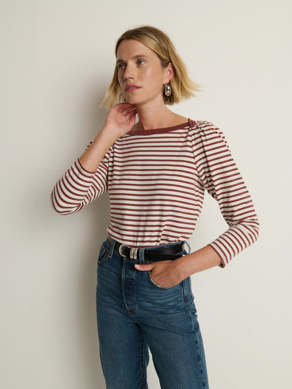 Nation Los Angeles Amelie Envelope Neck Top