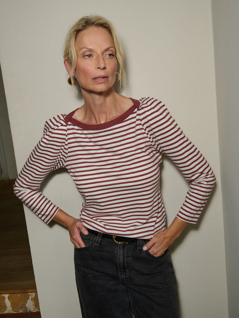 Nation Los Angeles Amelie Envelope Neck Top