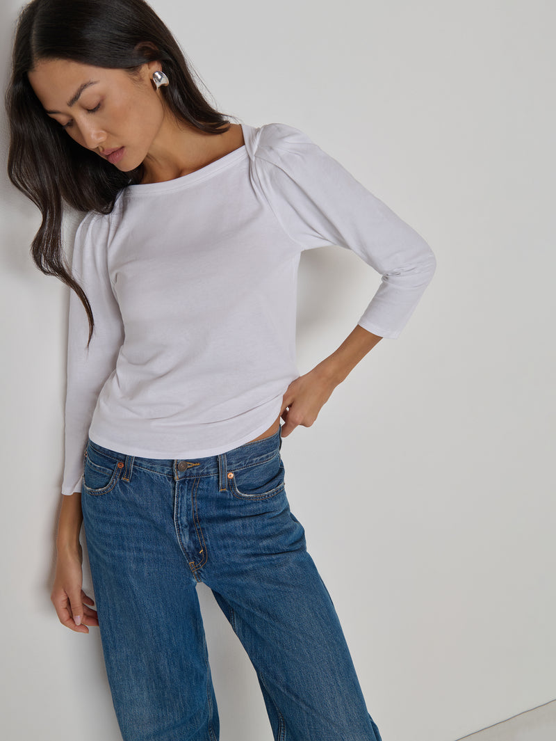 Nation Los Angeles Amelie Envelope Neck Top