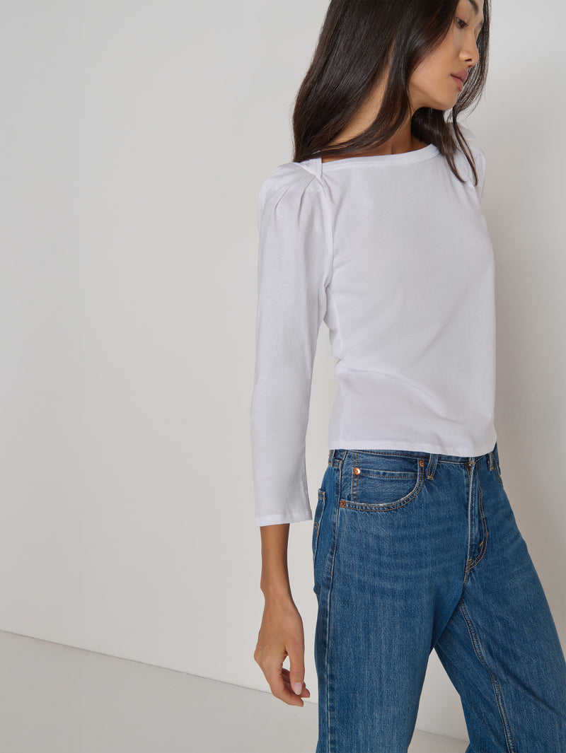Nation Los Angeles Amelie Envelope Neck Top