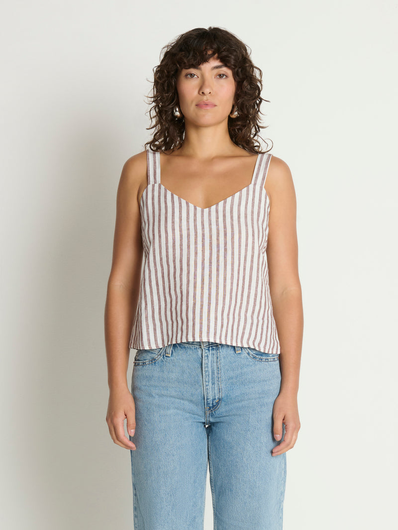 Nation Los Angeles Annie V-Neck Top