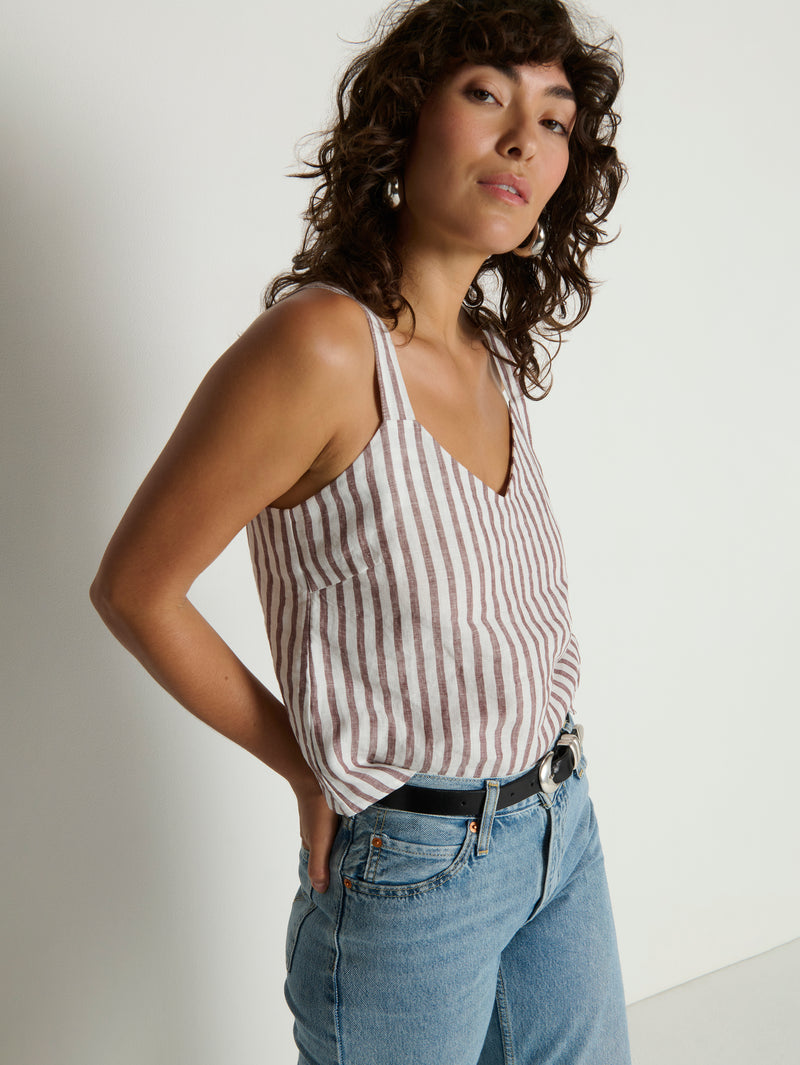 Nation Los Angeles Annie V-Neck Top