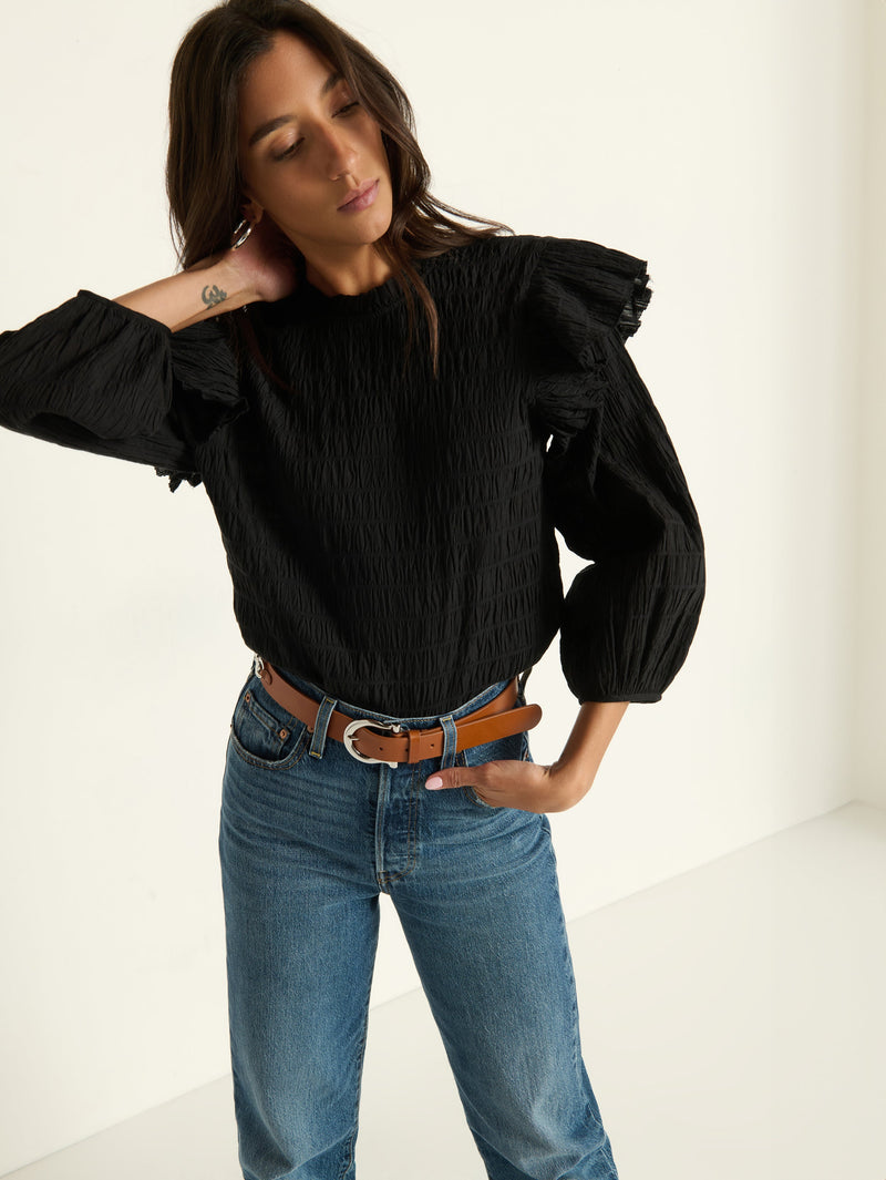 Nation Los Angeles Aria Ruffle Top