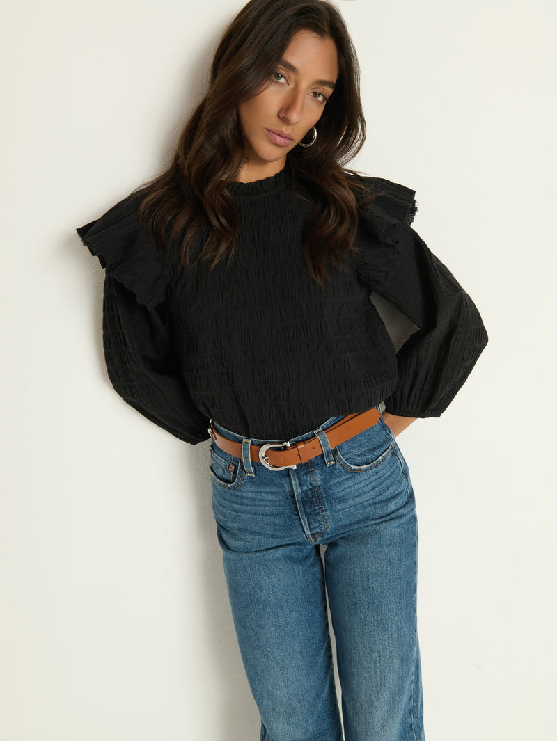 Nation Los Angeles Aria Ruffle Top