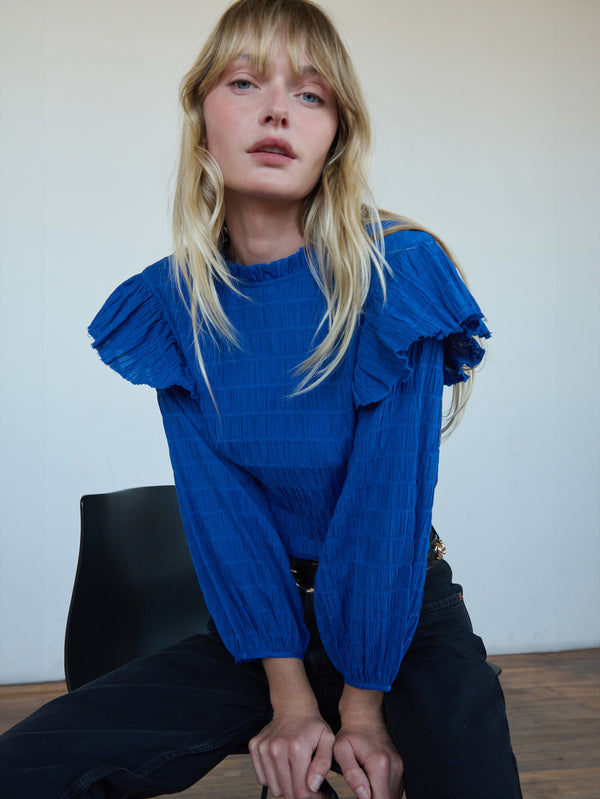Nation Los Angeles Aria Ruffle Top