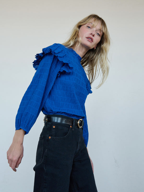 Nation Los Angeles Aria Ruffle Top