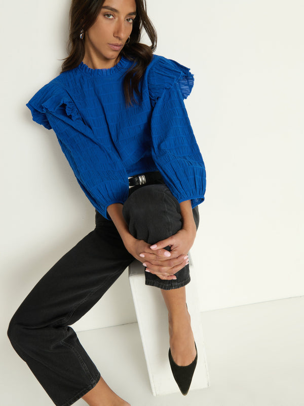 Nation Los Angeles Aria Ruffle Top