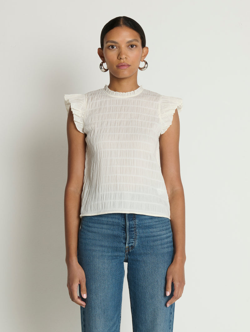 Nation Los Angeles Ashley Ruffle Tank