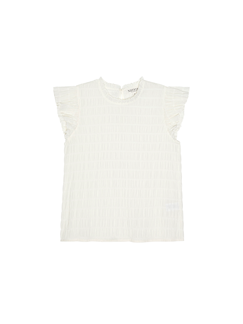 Nation Los Angeles Ashley Ruffle Tank