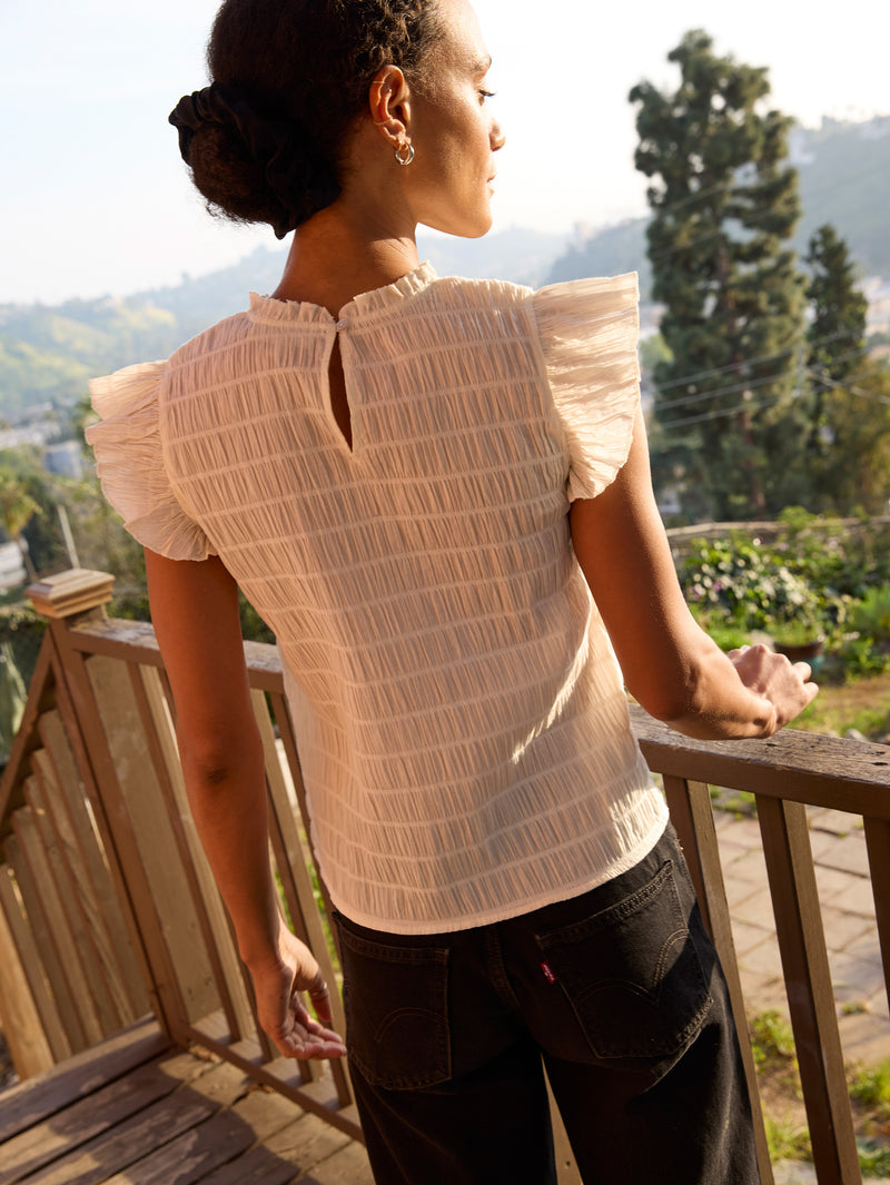 Nation Los Angeles Ashley Ruffle Tank