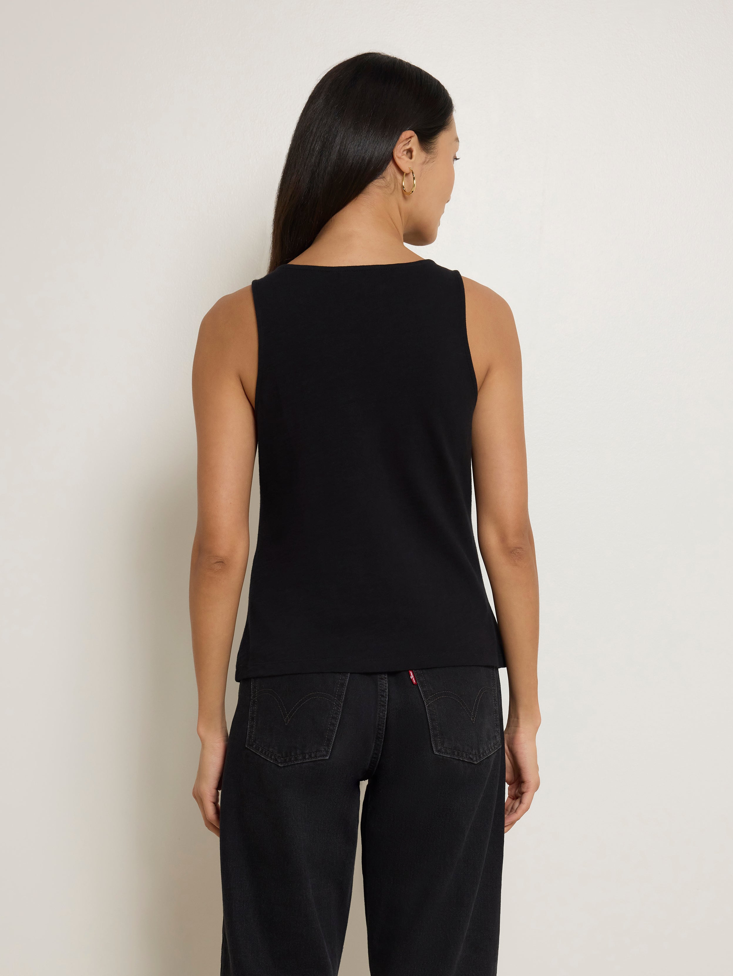 Audrey Keyhole Tank—Jet Black | Nation Los Angeles