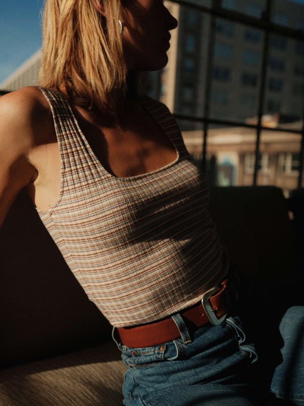 NATION LTD Babs Square Neck Tank Top