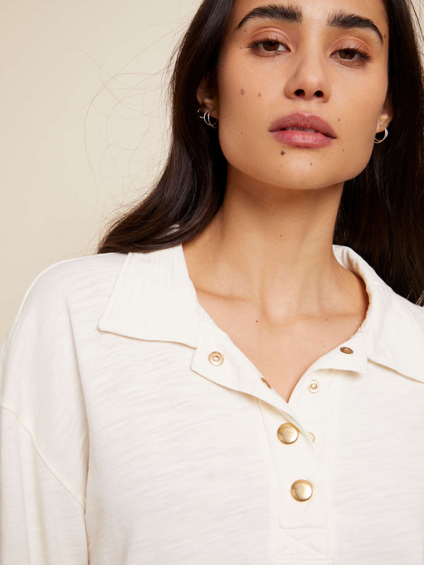 NATION LTD Banks Relaxed Snap Tee