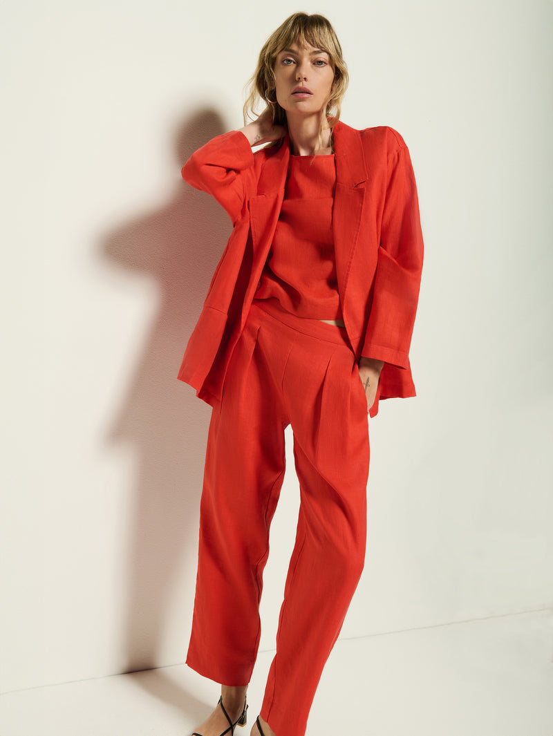 Nation Los Angeles Beatrice Blazer, Cara Tank and Grayson Pant