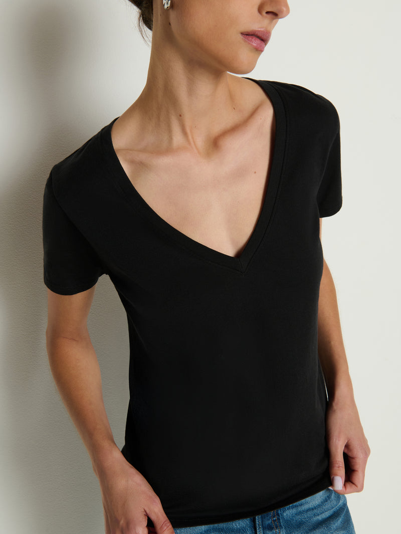 Nation Los Angeles Blair Slim V Neck