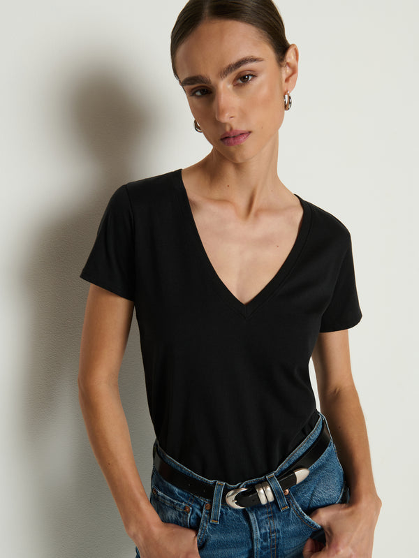 Nation Los Angeles Blair Slim V Neck
