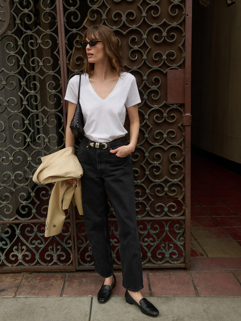 Nation Los Angeles Blair Slim V Neck