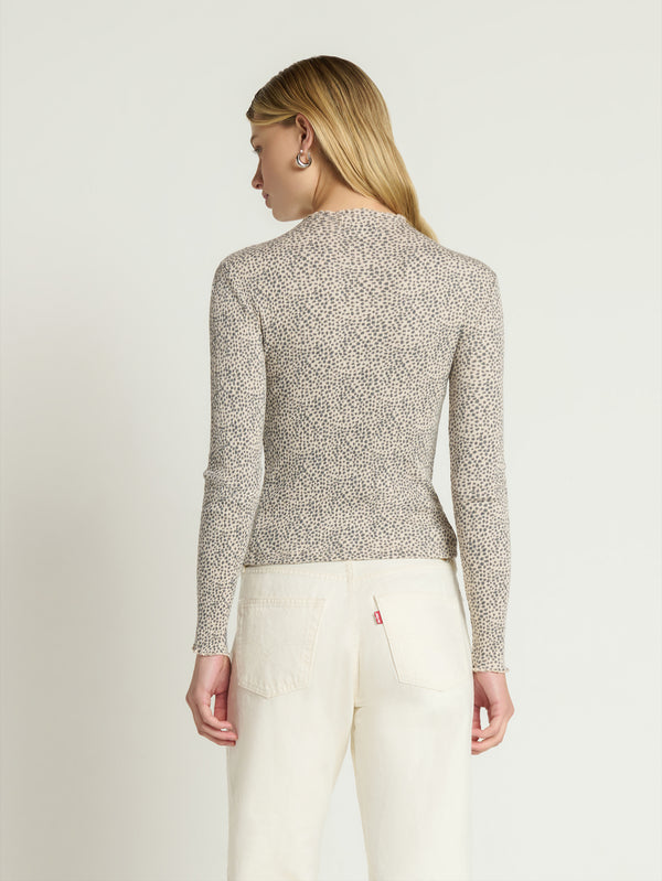 Nation Los Angeles Brenna Mock Neck Top