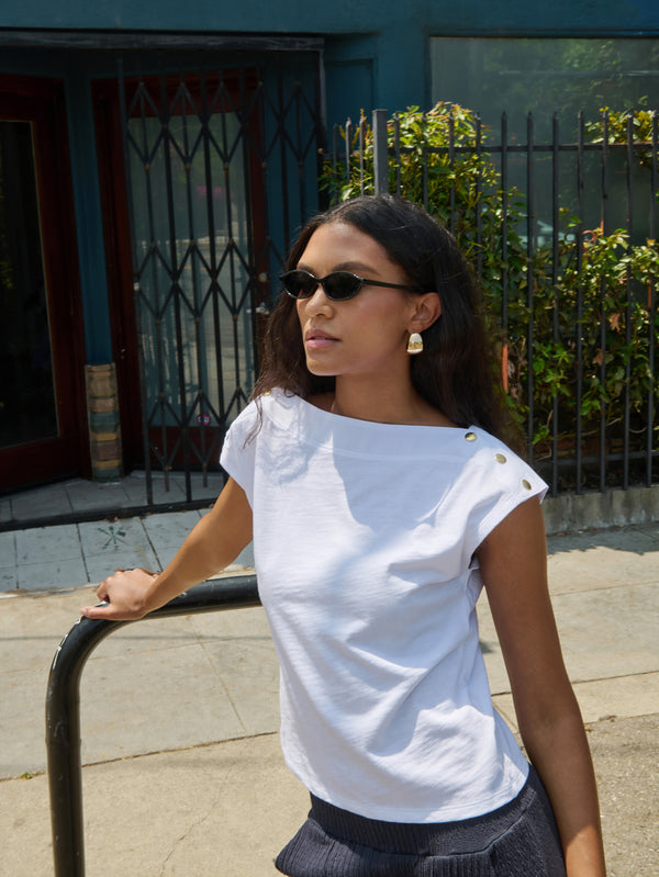 Nation Los Angeles Brooks Boatneck Top