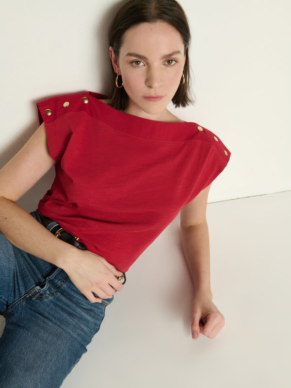 Nation Los Angeles Brooks Boatneck Top
