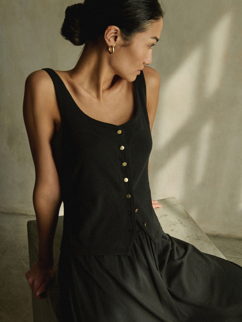 Brya Tank - Jet Black | Nation Los Angeles