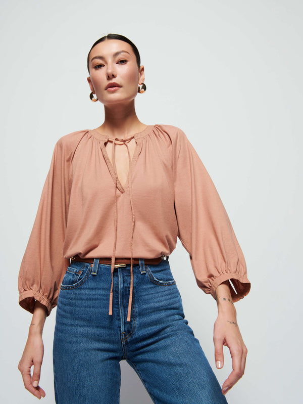 NATION LTD Brylee Peasant Top