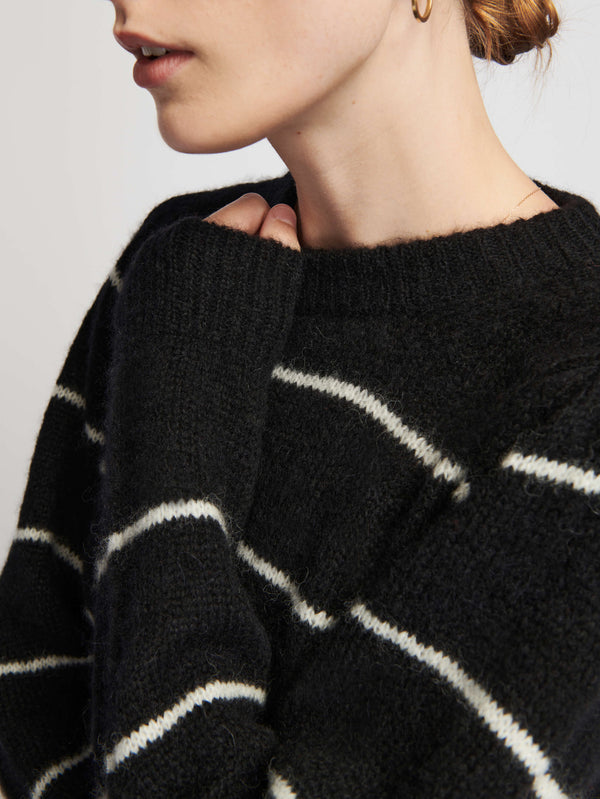 NATION LTD Striped Busy Sweater