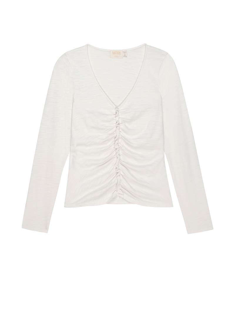 NATION LTD Cambria V-Neck Long Sleeve
