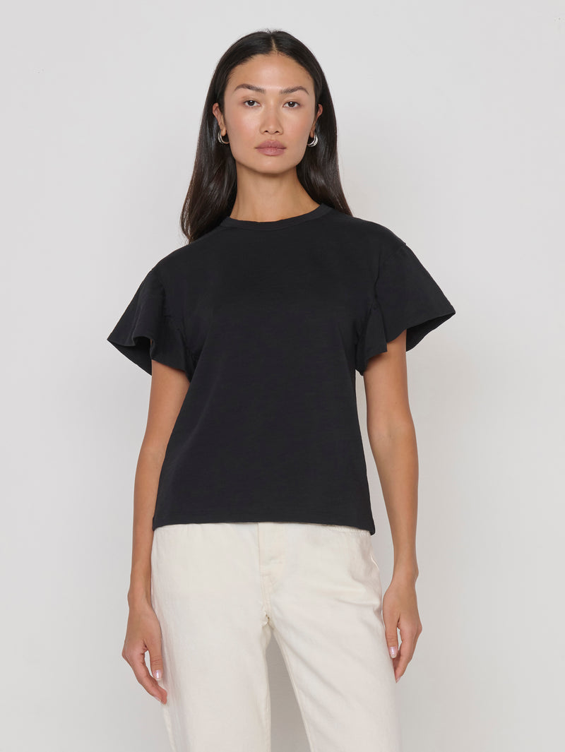 Nation Los Angeles Camille Ruffle Tee