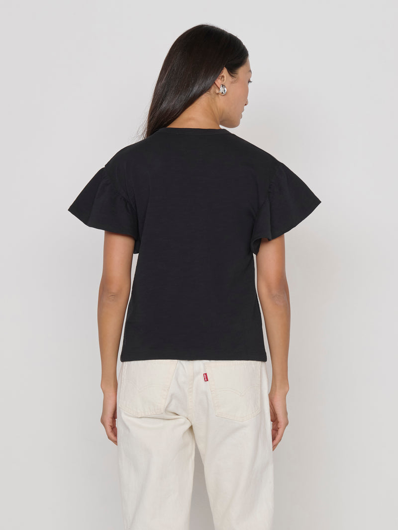 Nation Los Angeles Camille Ruffle Tee