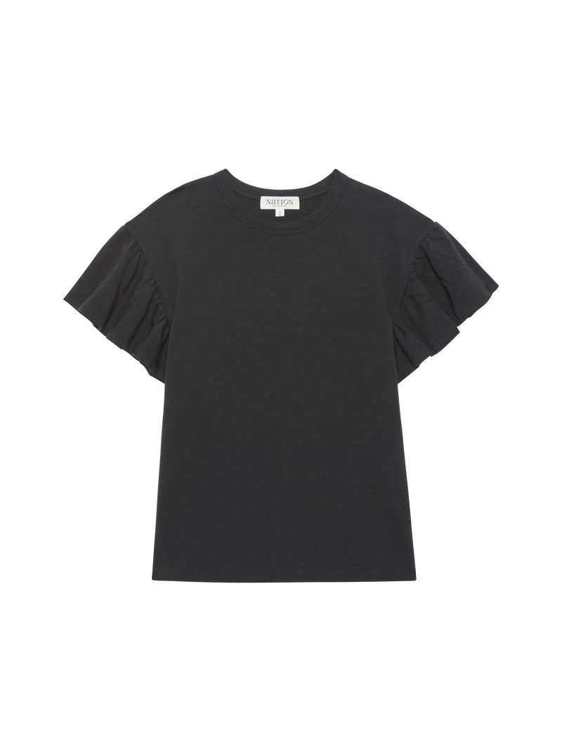 Nation Los Angeles Camille Ruffle Top