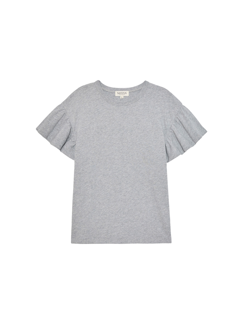 Nation Los Angeles Camille Ruffle Tee