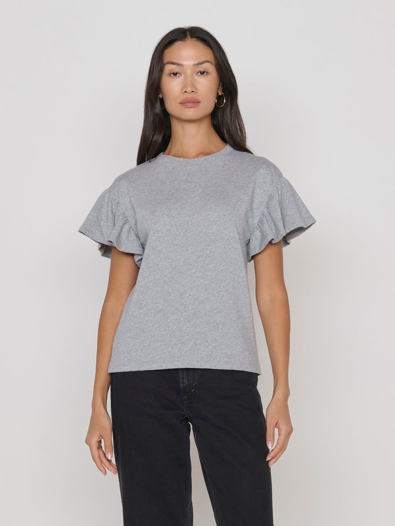 Nation Los Angeles Camille Ruffle Tee
