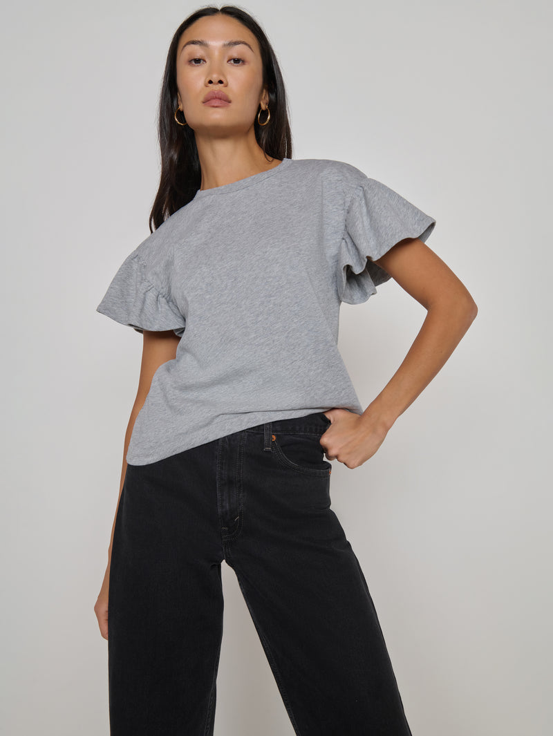 Nation Los Angeles Camille Ruffle Tee
