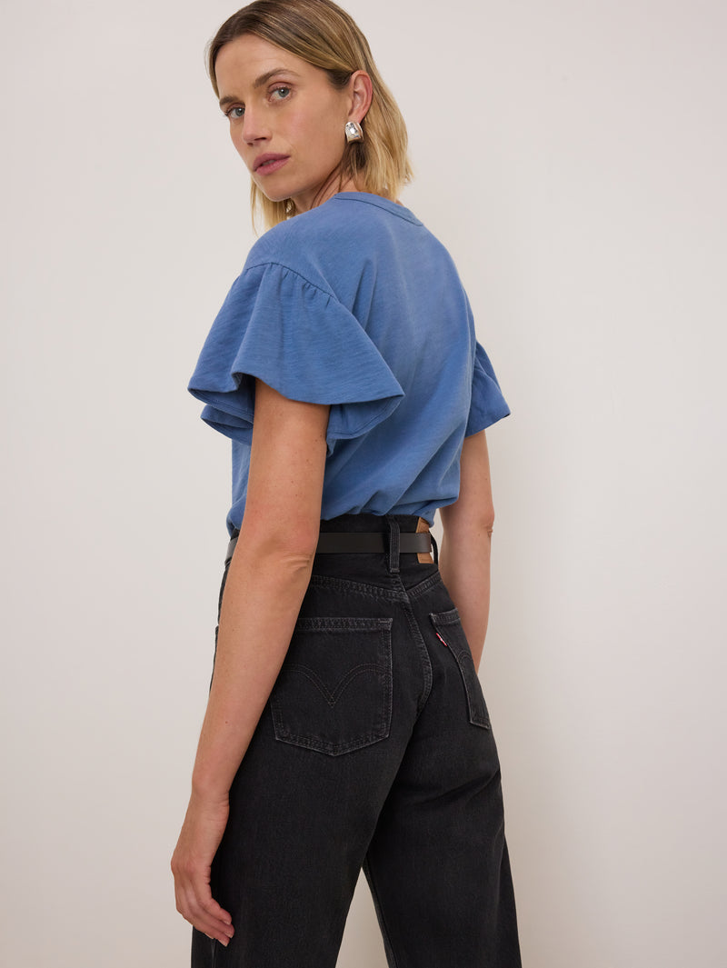 Nation Los Angeles Camille Ruffle Tee