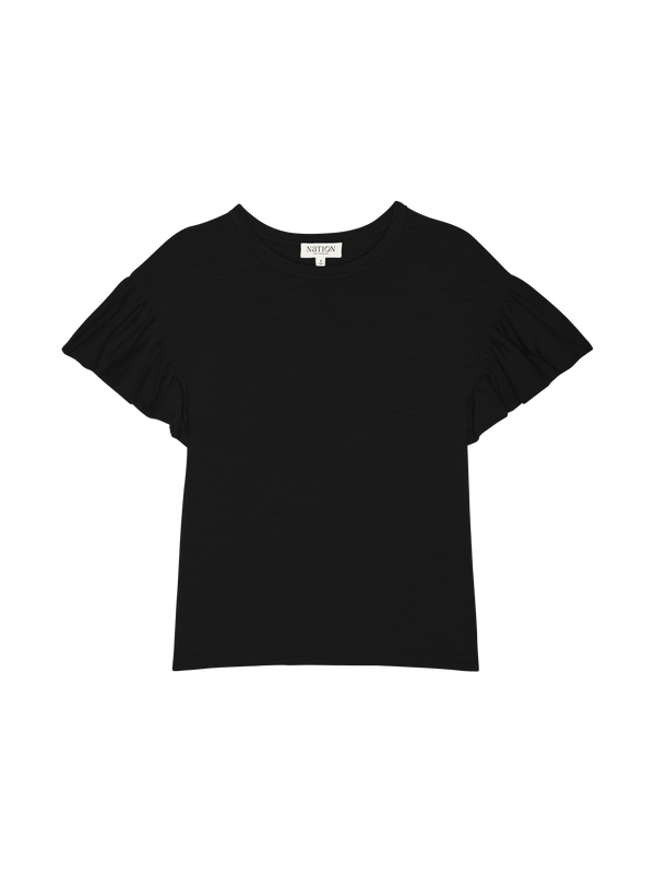 Nation Los Angeles Camille Ruffle Tee