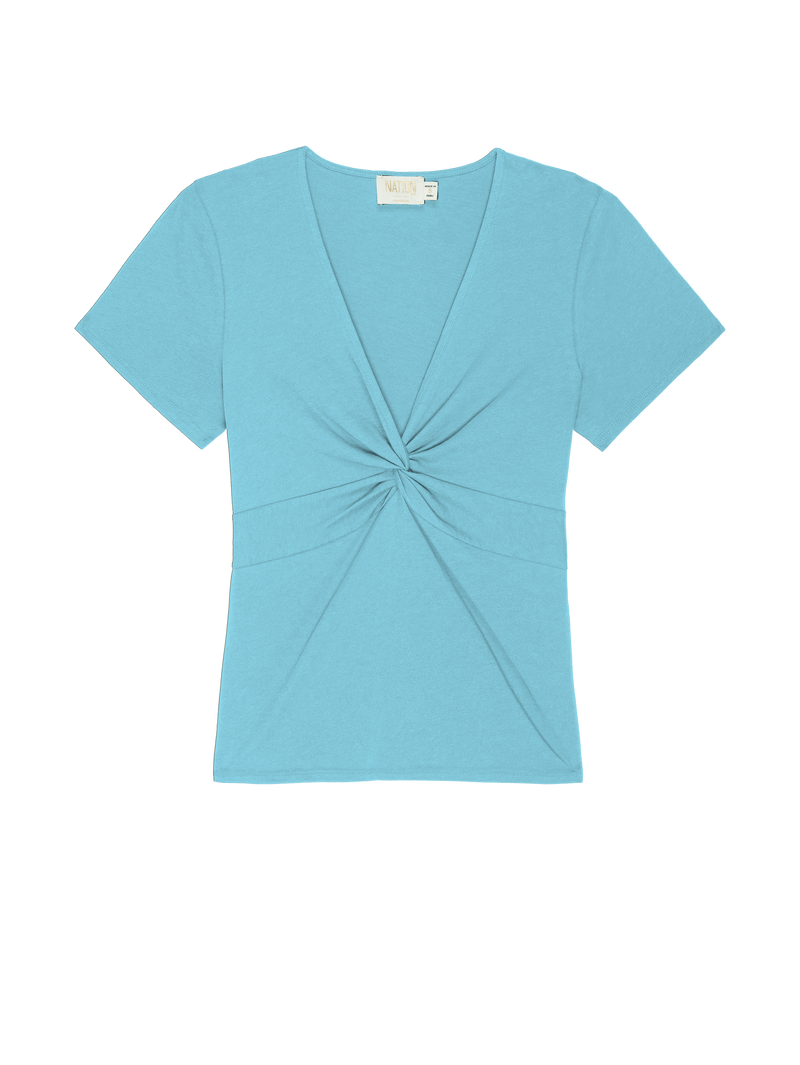Nation Los Angeles Caprice Twisted Cap Sleeve Top