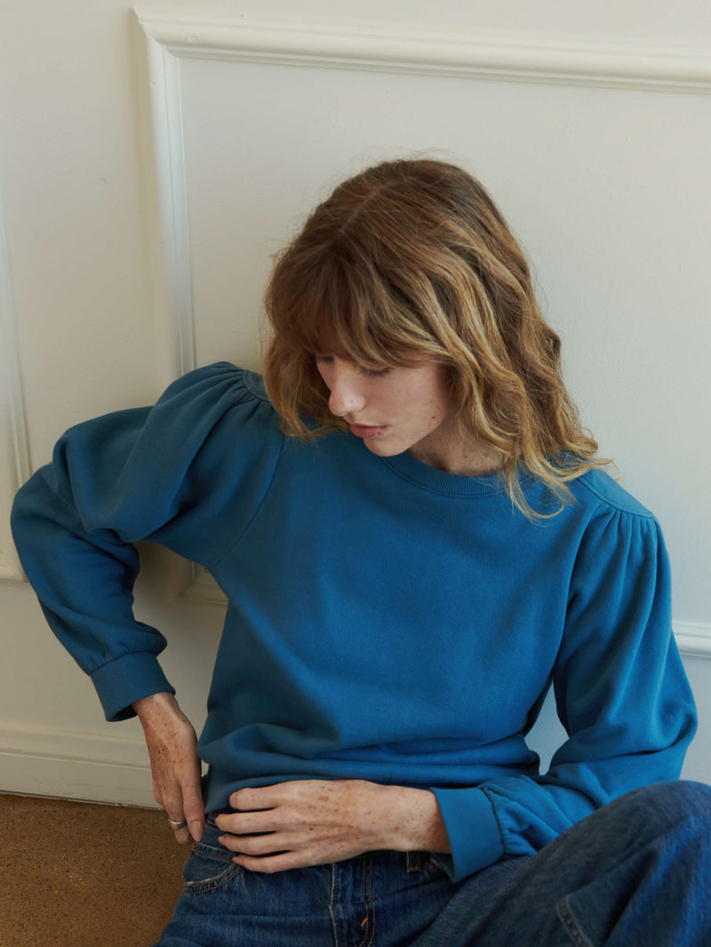 NATION LTD Carole Sweatshirt With Shoulder Detail