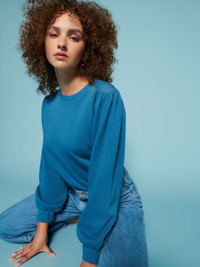 NATION LTD Carole Sweatshirt With Shoulder Detail