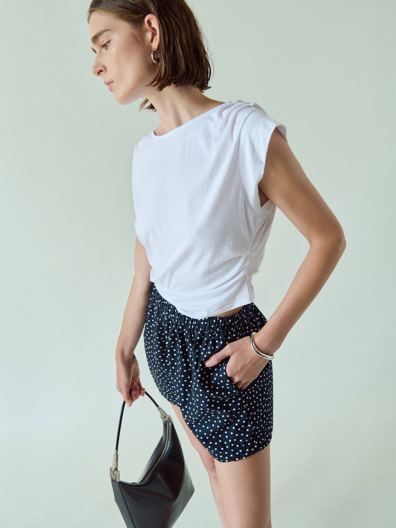 Nation Los Angeles Cerre Cap Sleeve Tee and Flynn Short