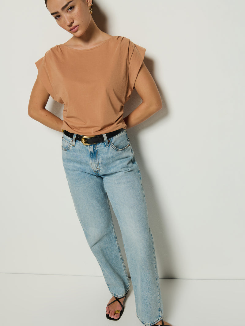 Nation Los Angeles Cerre Cap Sleeve Tee