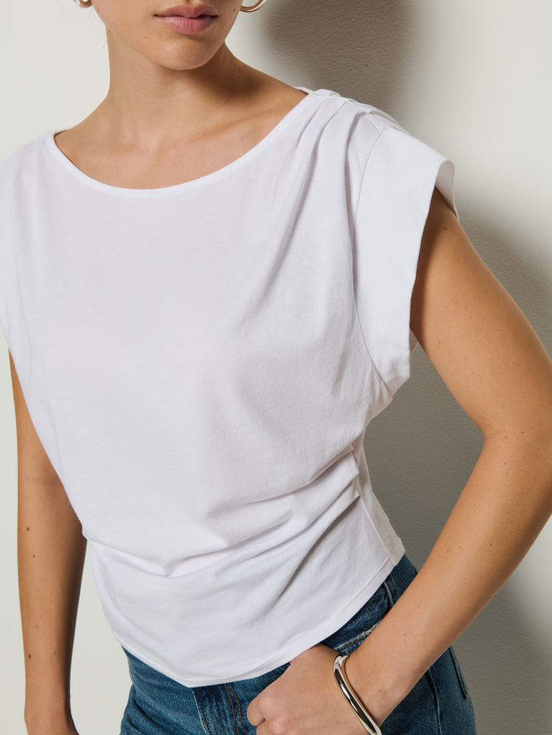 Nation Los Angeles Cerre Cap Sleeve Tee