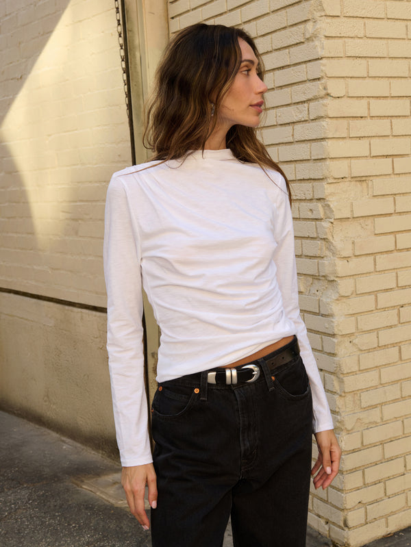 Nation Los Angeles Charlotte Asymmetric Gathered Top