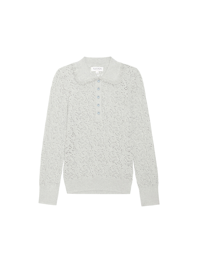 Nation Los Angeles Chloe Lace Sweater
