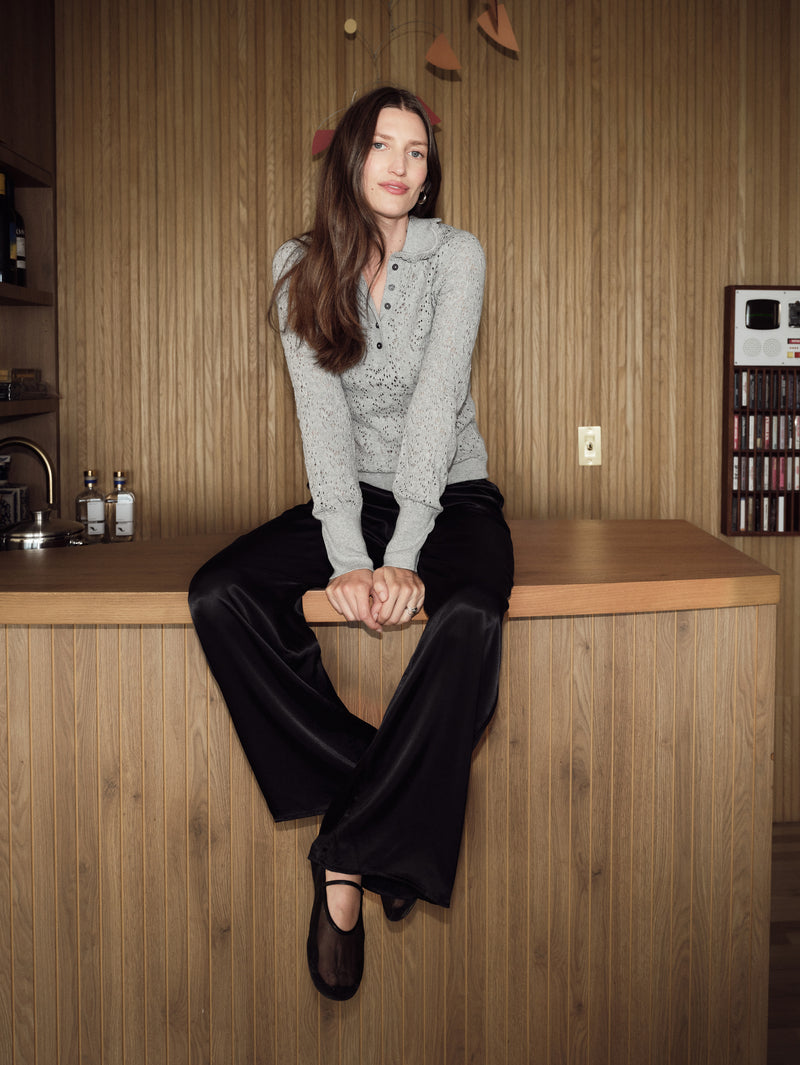 Nation Los Angeles Chloe Lace Sweater