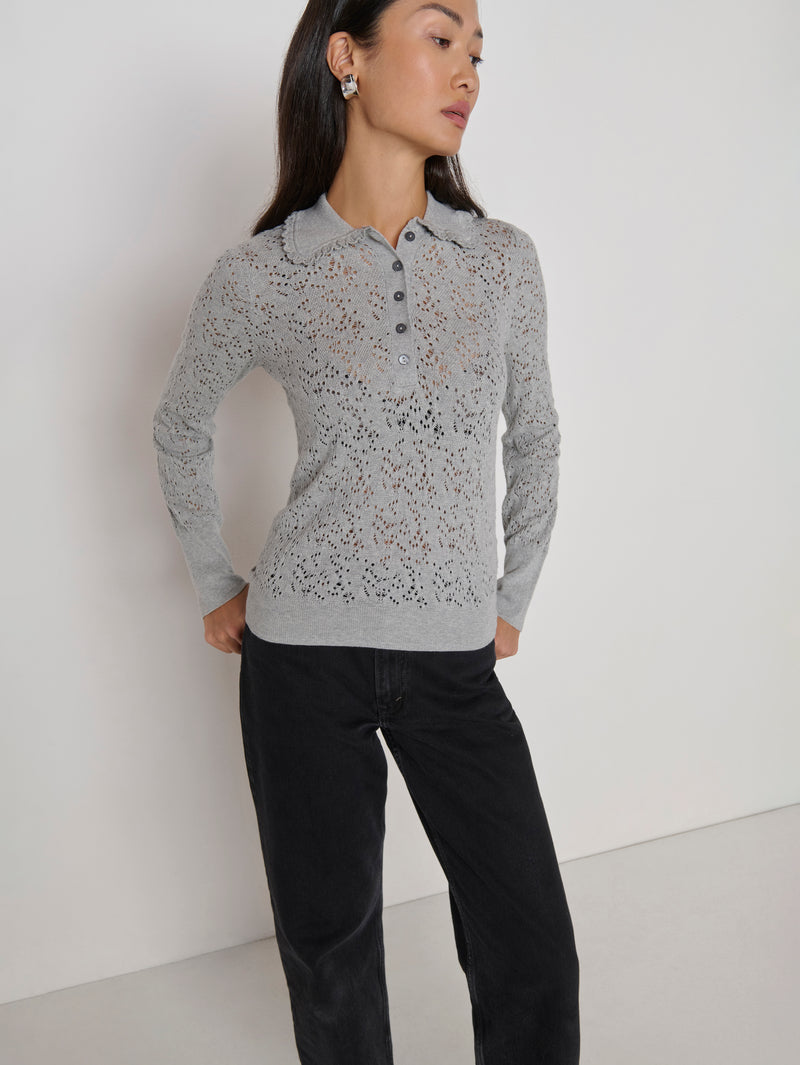 Nation Los Angeles Chloe Lace Sweater