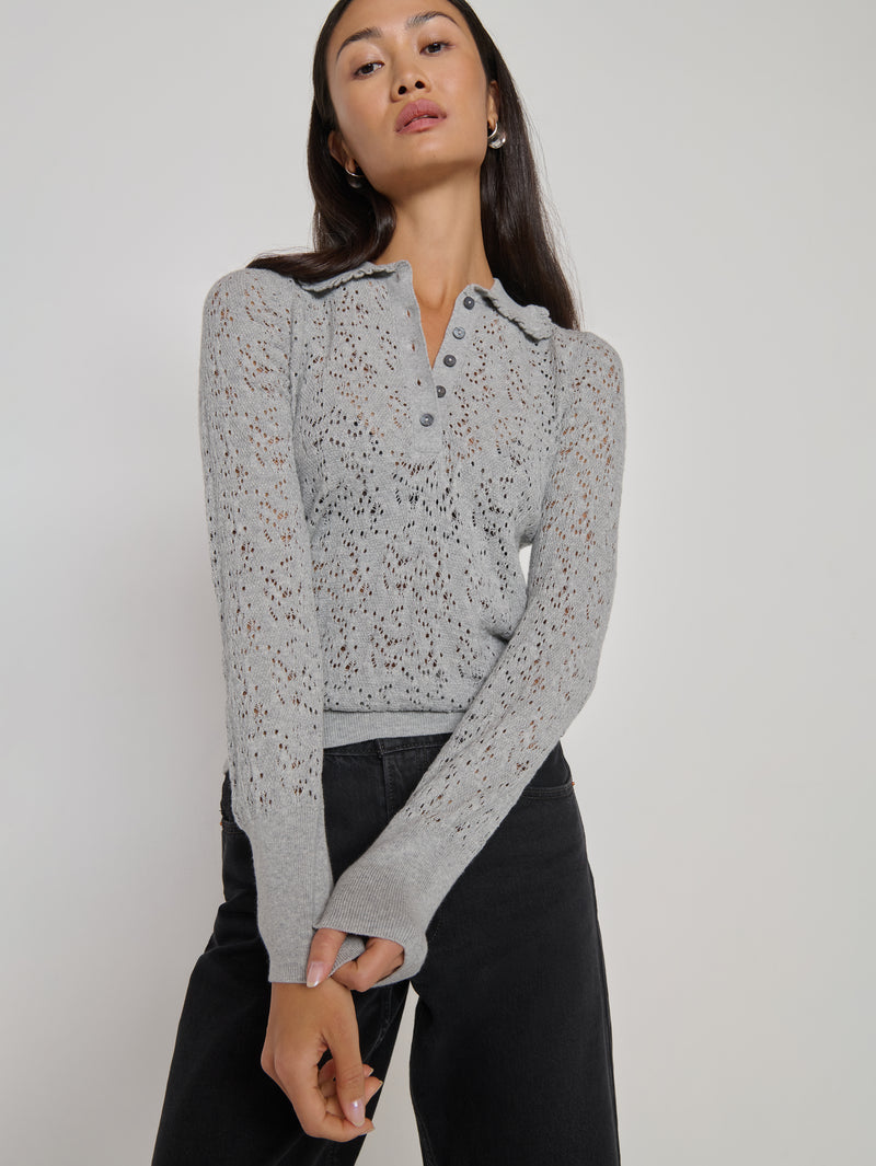 Nation Los Angeles Chloe Lace Sweater